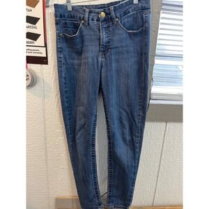 Seven For All Mankind Skinny Jeans Medium Wash Stretch Denim Women's Size 27